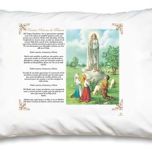 Our Lady of Fatima Pillow Case - Spanish Prayer